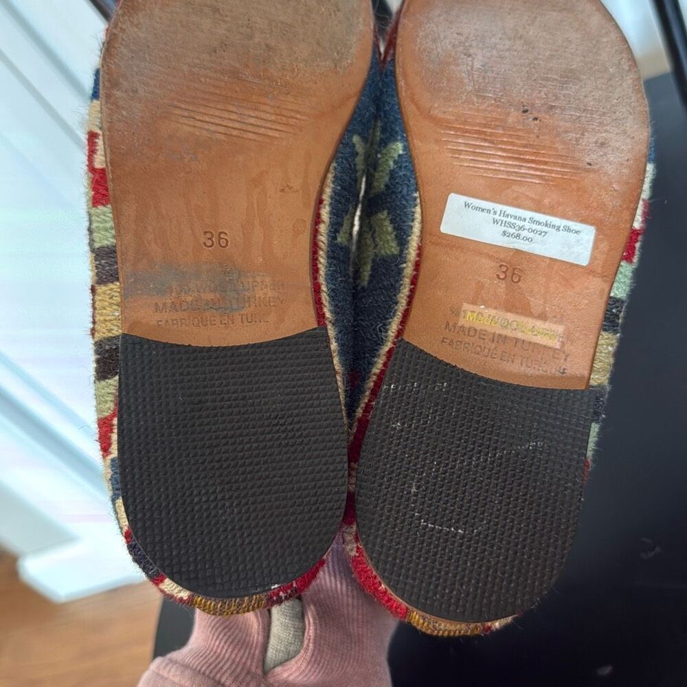 Anthropologie Artemis Designs Havana Smoking Loafers $268 one of a kind 6 - Picture 7 of 11